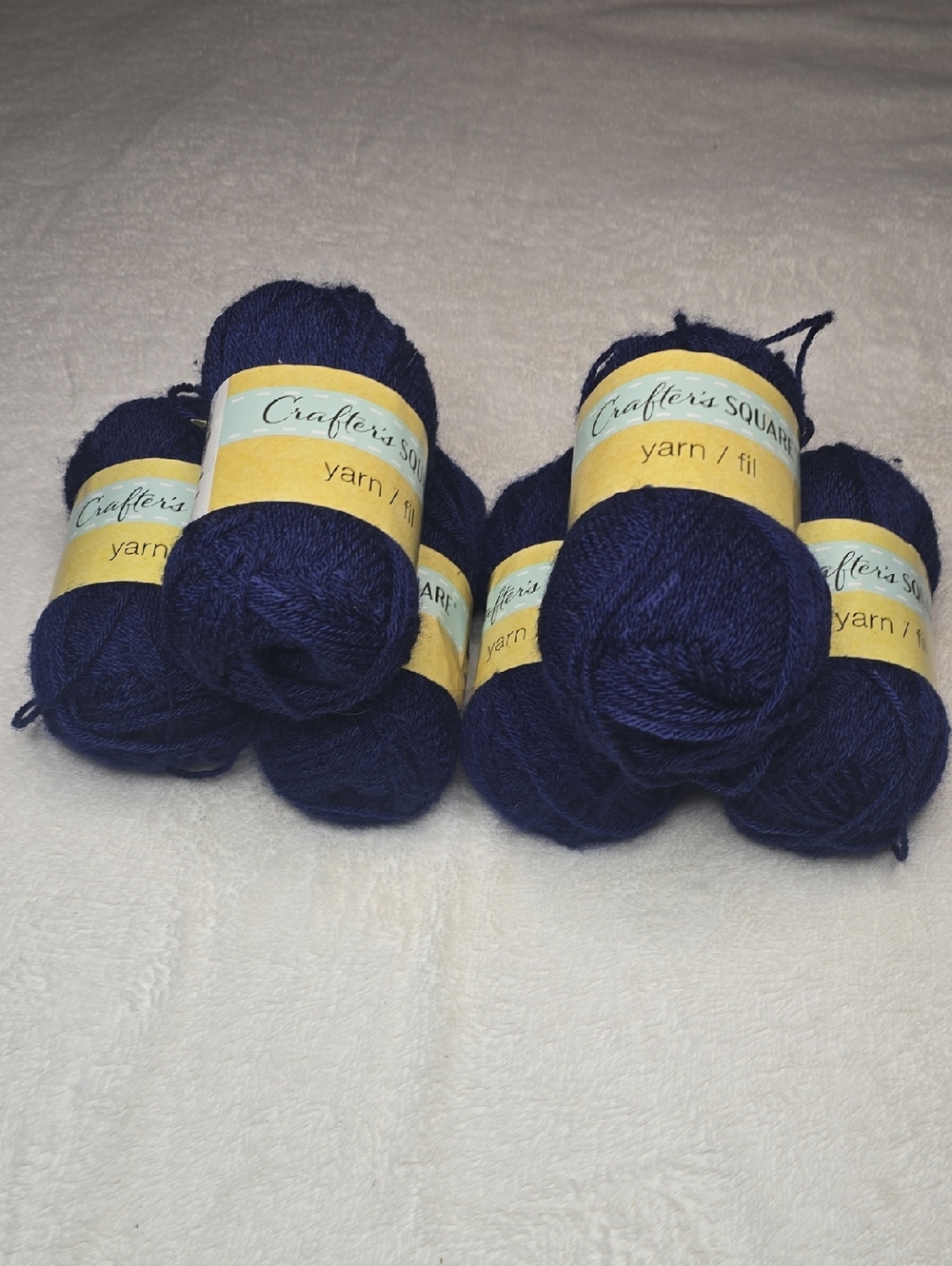 Crafter's Square Deep Navy Yarn Skeins